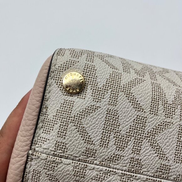 Michael Kors Light Pink & Beige Ciara Crossbody Tote - Picture 11 of 12